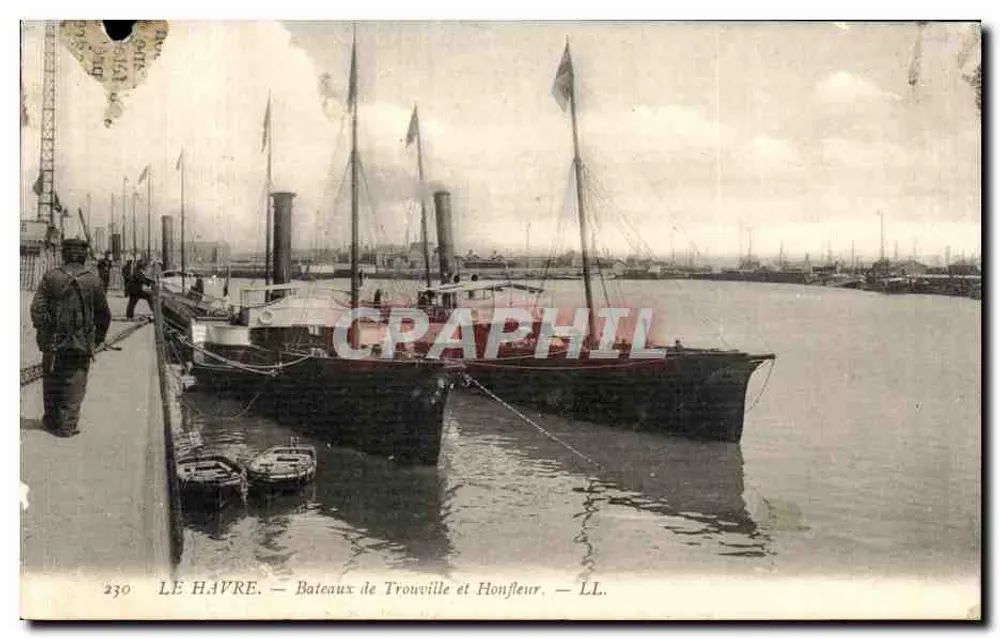 Le Havre — Bateaux de Trouville et Honfleur — LL. — n° 230 - Vorderseite