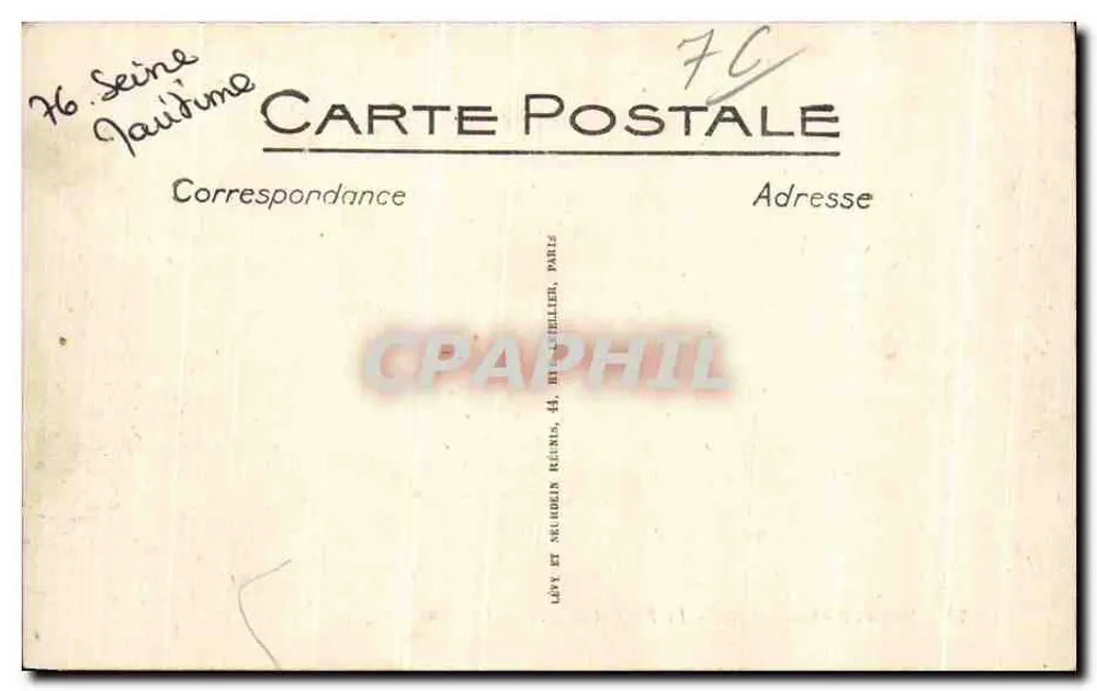 Sainte-Adresse - O Pão de Açúcar - L.I. - Verso