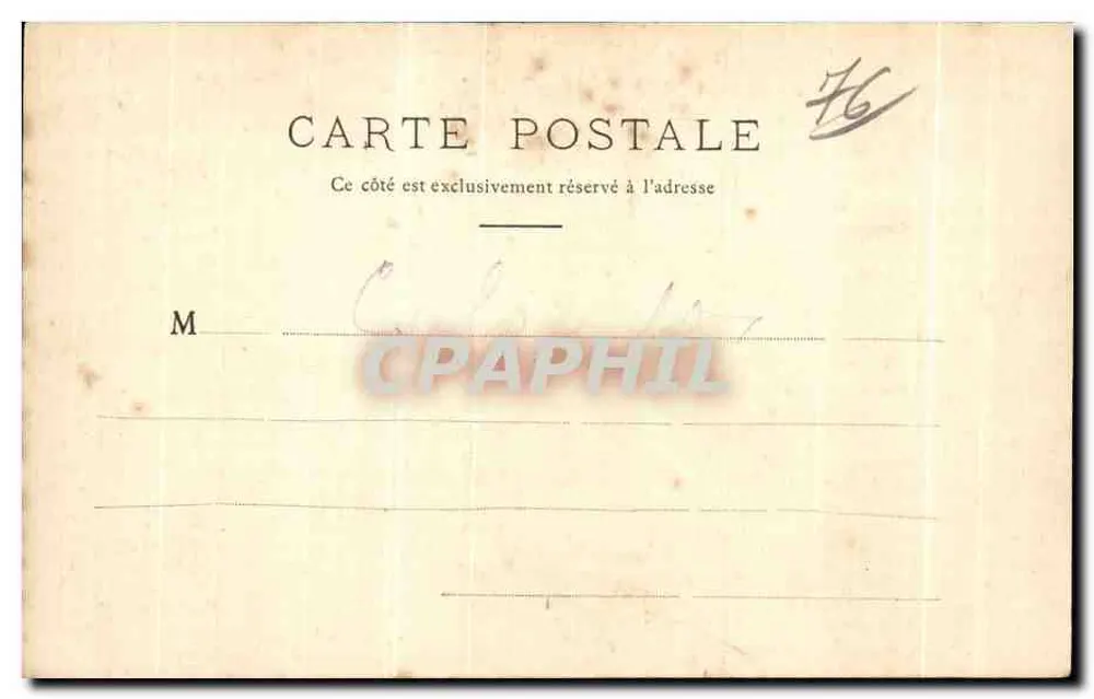 Le Havre — Die Präfektur — Verlag J.L., Paris, Nr. 59 - Rückseite