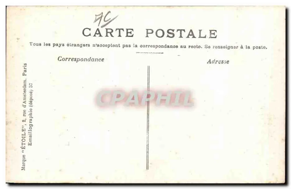 Le Havre — Le Boulevard Maritime et la Hève — Éditeur : Étoile, Paris - Rückseite