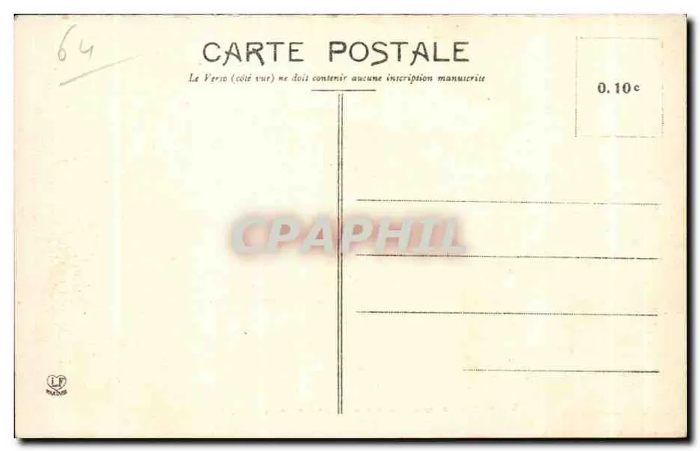 Pau - Avenue Léon-Say und Boulevard des Pyrénées — Straßenbahn AMER PICON — Verleger Casouche Frères, n°15 - Rückseite