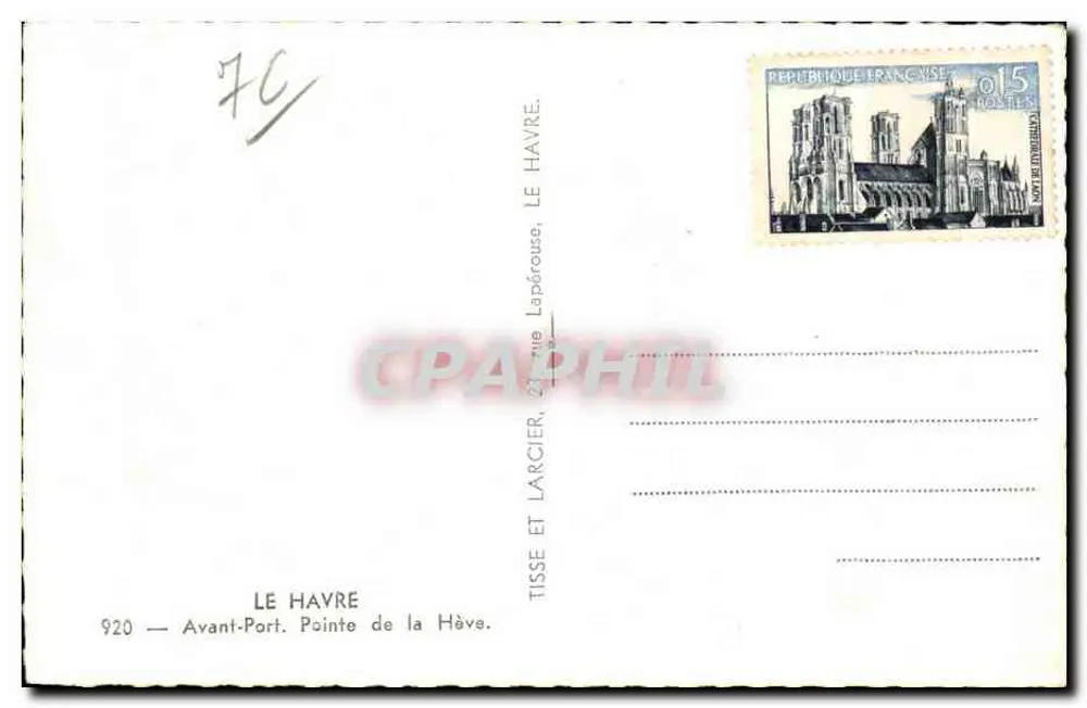 Avant-Port, Pointe de la Hève — Le Havre — Tito - Rückseite
