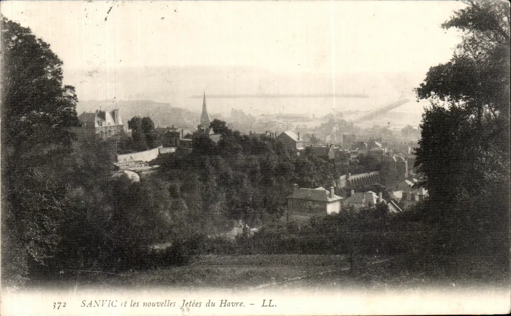Sanvic und die neuen Piers von Le Havre — LL. n° 372 - Vorderseite