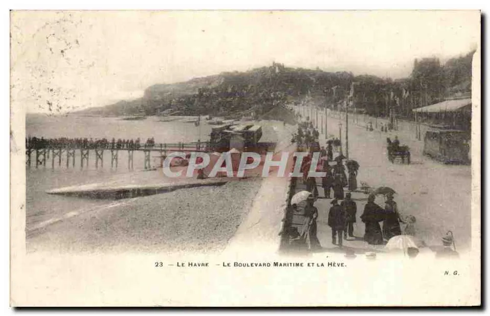 Le Havre — Der Maritime Boulevard und die Hève — N.G. n°23 - Vorderseite