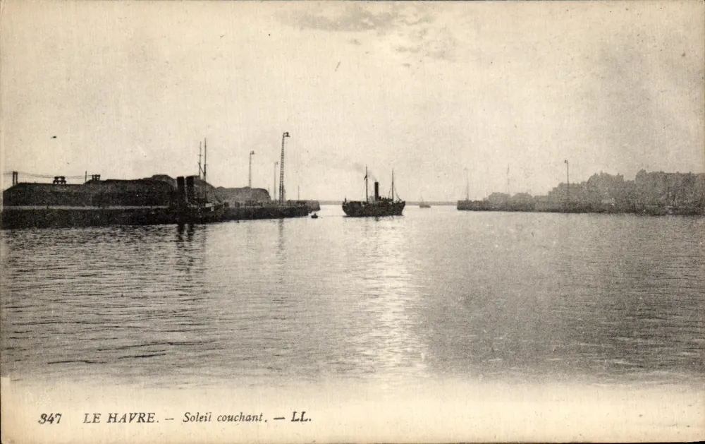 Le Havre — Pôr do sol — LL. N° 347 - Frente