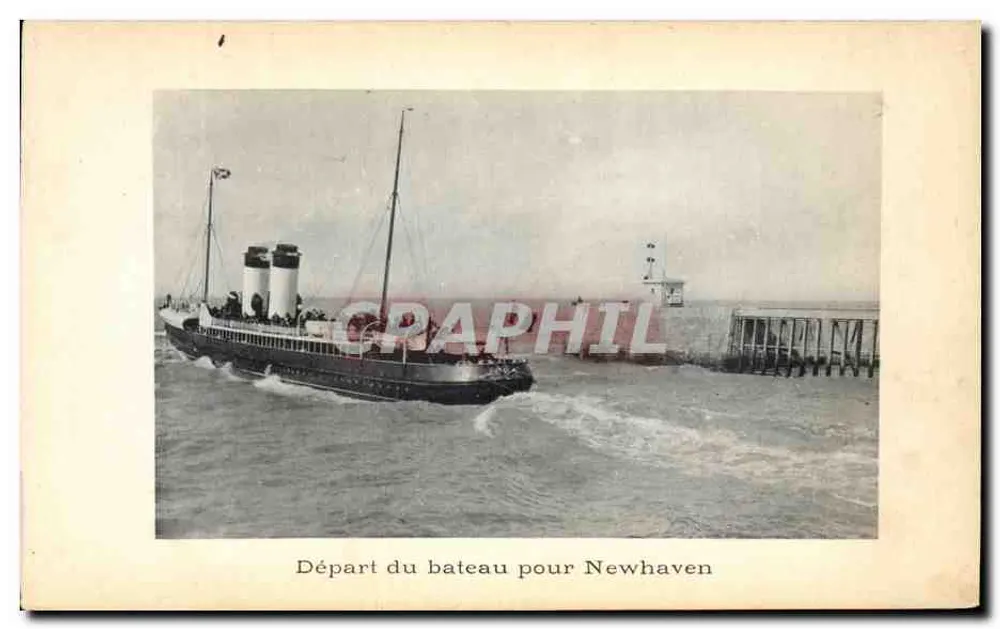 Abfahrt des Bootes nach Newhaven — Dieppe - Vorderseite