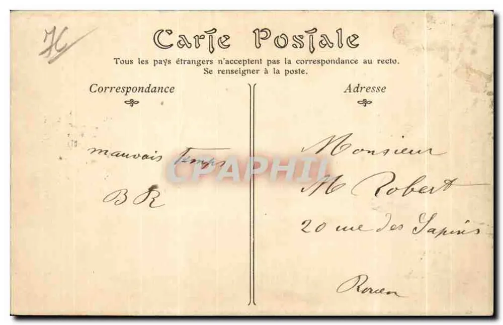 Arbeiter von Rouen (1820) — Alte normannische Kleidung — ND Phot - Rückseite