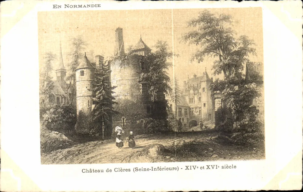 Kasteel van Clères (Seine-Inférieure) — 14e en 16e eeuw — Editeurs Artistiques Supra, Parijs - Voorkant
