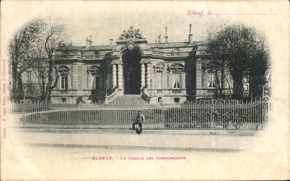 Elbeuf - O Círculo dos Comerciantes — H. Stein Beuts, editor (L'Elbeufien) - Frente