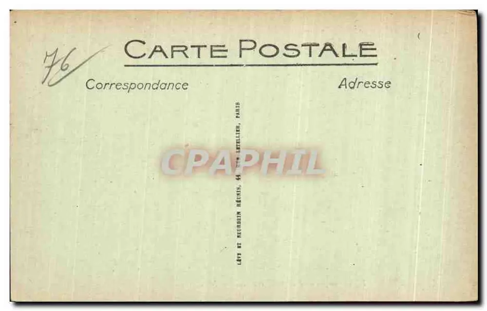 ÉTRETAT — Vue prise de la Falaise d'aval — ND. — Éditeur ND, n° 404 - Rückseite