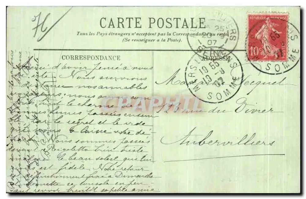 A floresta — Forêt — LL. — Editor LL. n° 379 - Verso