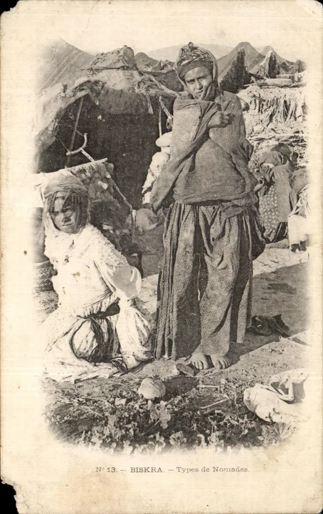 Biskra — Types de Nomades — Éditeur : Biskra, n°13 - Recto