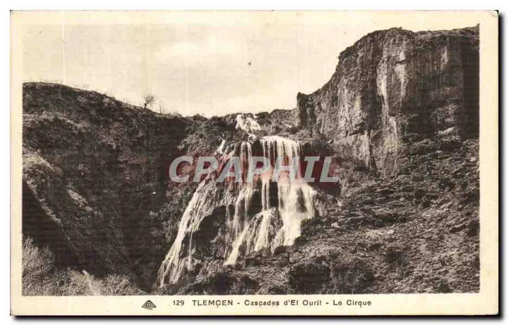 त्लेम्सेन - एल ओउरित के जलप्रपात - ले सिर्क - CPAPHIL, संख्या 129 - आगे