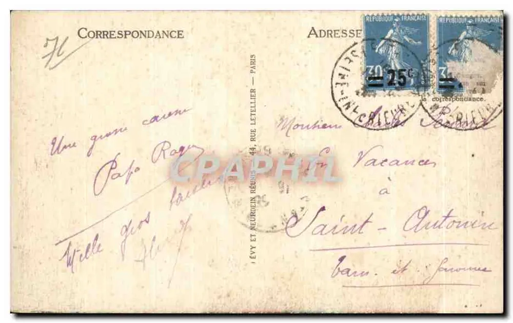 Le Tréport — O Cais — LL - Verso