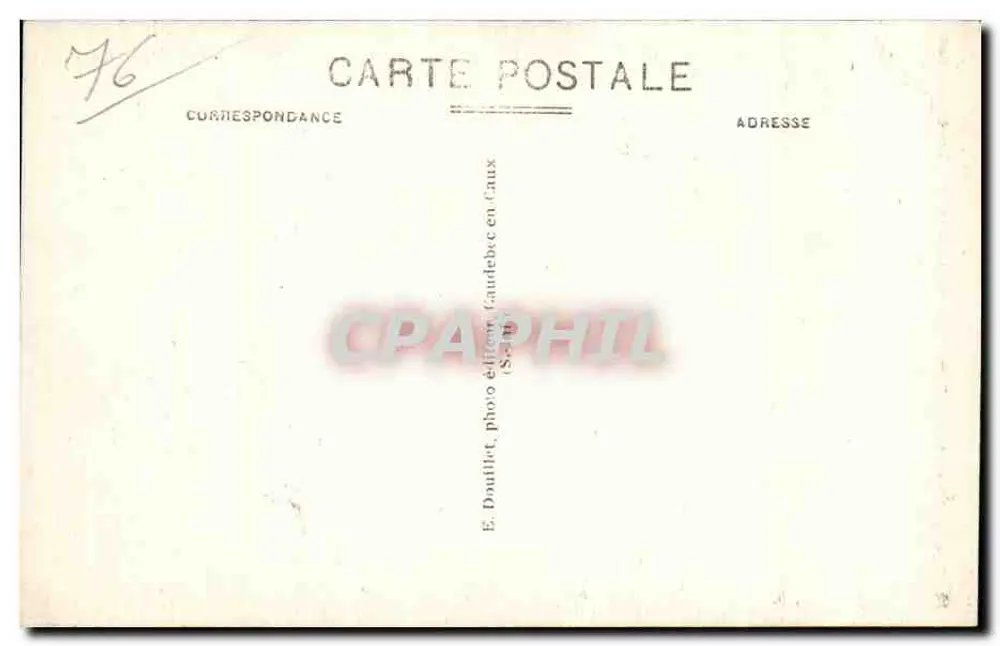 Caudebec-en-Caux (S.-Inf.) — Le mascaret en 1904 à la cale du Bac — Éditeur E. Doutillot - Rückseite