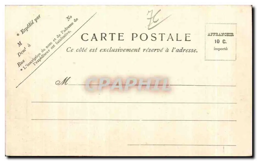 Le Tréport. Der Quai François Ier stromaufwärts — V. P. Paris N. 30. - Rückseite