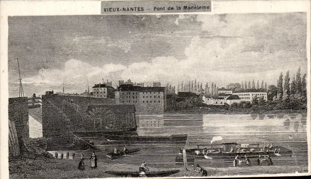 Altes Nantes — Pont de la Madeleine — F. Chapeau, Verlag, Nantes - Vorderseite
