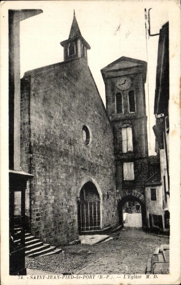 Saint-Jean-Pied-de-Port — Die Kirche M.D. — Phototypie Marcel Duboy - Vorderseite