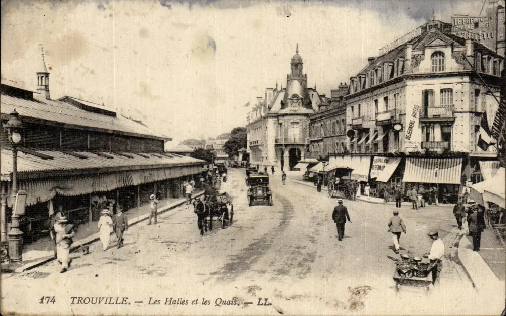 Trouville — Les Halles et les Quais — LL. n° 174 - Vorderseite