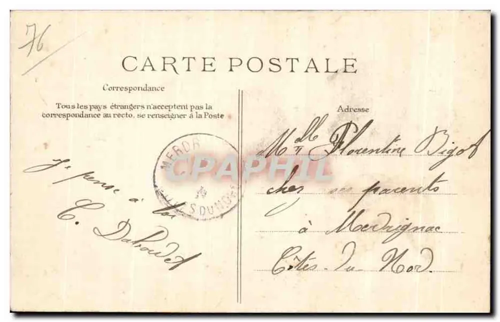 Le Havre — Abfahrt des Transatlantischen — La Gascogne — Verlag La Gascogne, Nr. 237 - Rückseite