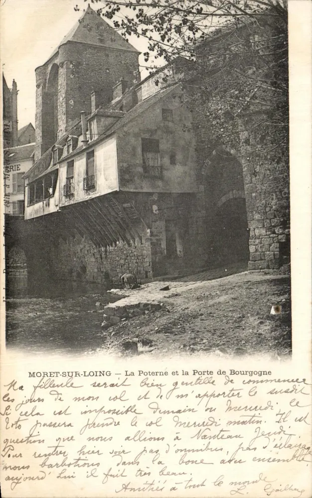 Moret-sur-Loing — Die Poterne und die Tür von Burgund — Verlag nicht sichtbar - Vorderseite
