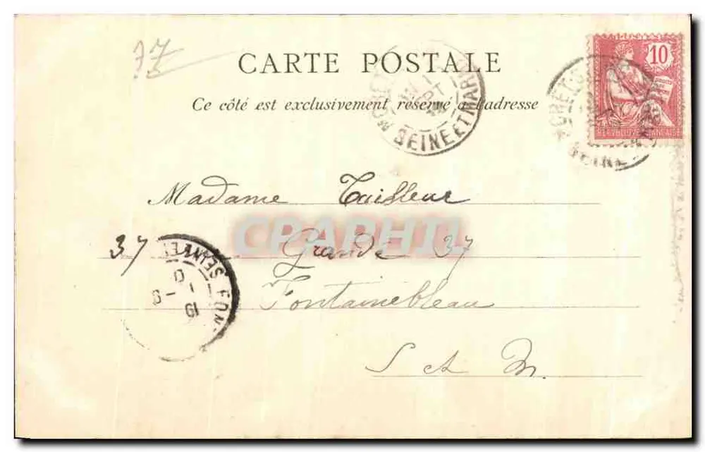 Moret-sur-Loing — Die Poterne und die Tür von Burgund — Verlag nicht sichtbar - Rückseite