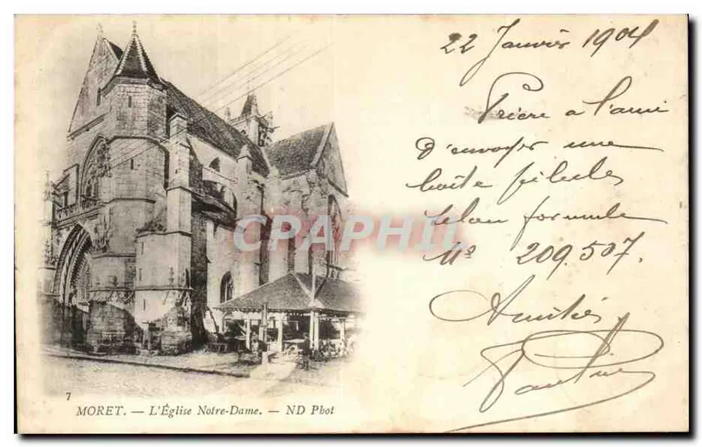 Moret — De Kerk van Notre-Dame — ND Pbot - Voorkant