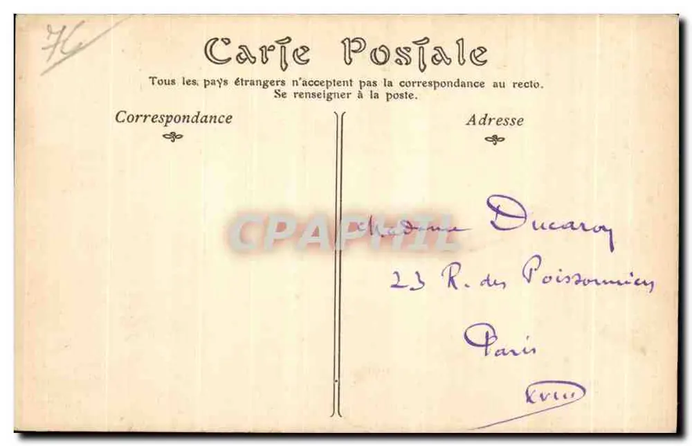 Le Tréport — Ansicht vom Retenue — ND Phot. - Rückseite