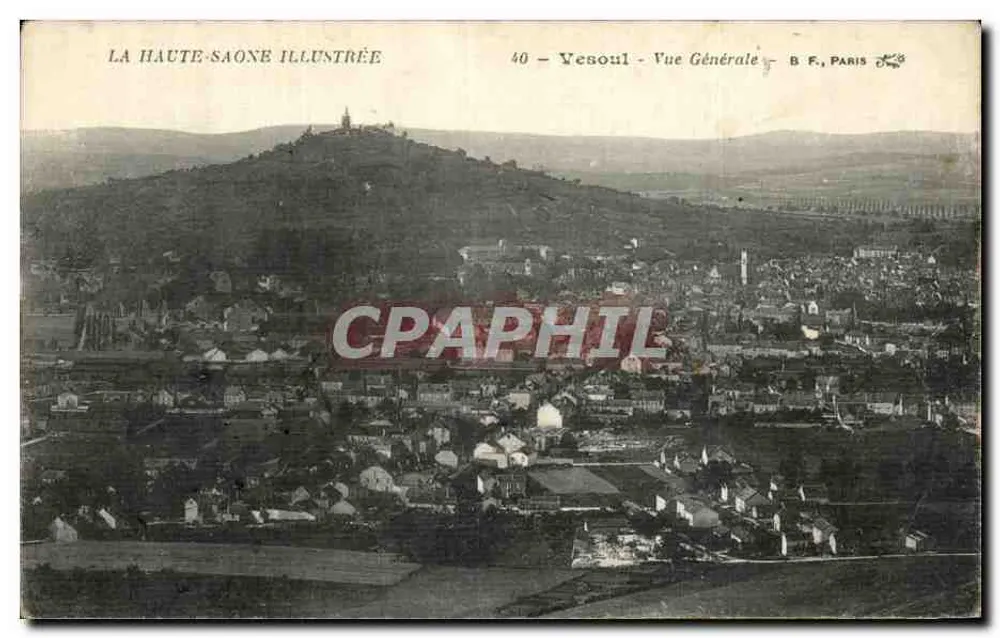 Vesoul — Allgemeiner Blick — La Haute-Saône Illustrée, n°40, B.F. Paris - Vorderseite