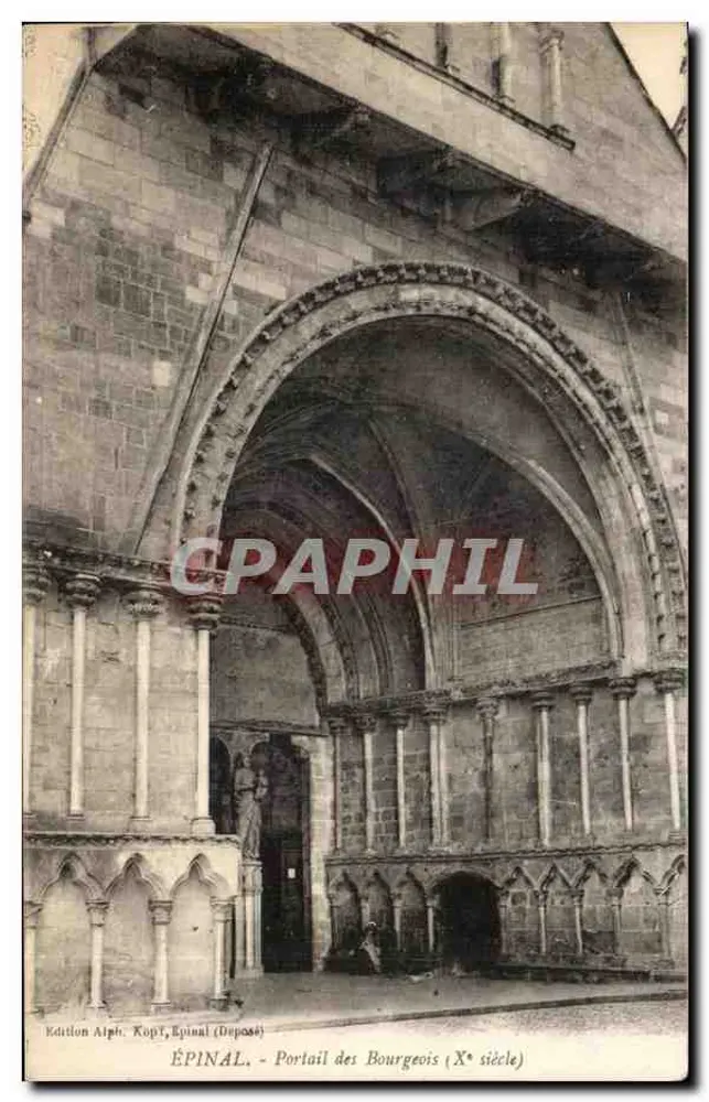 Épinal - बौर्जियोस के पोर्टल (10वीं शताब्दी) — एडिशन अल्फ़, Épinal (विभाग वॉस्ग्स) - आगे