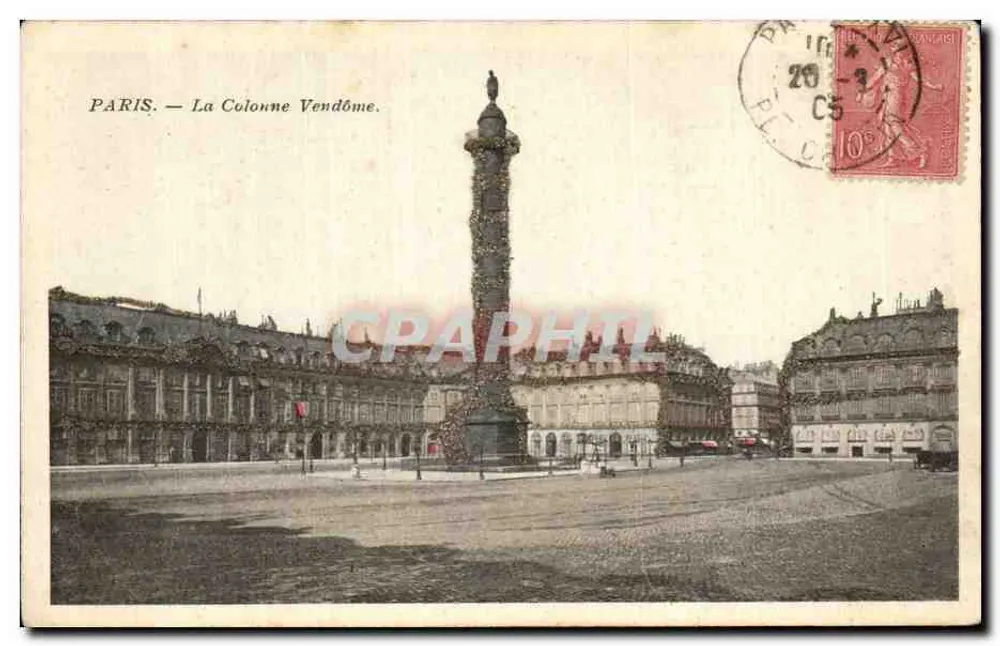 Paris — A Coluna Vendôme — Editor não identificado - Frente