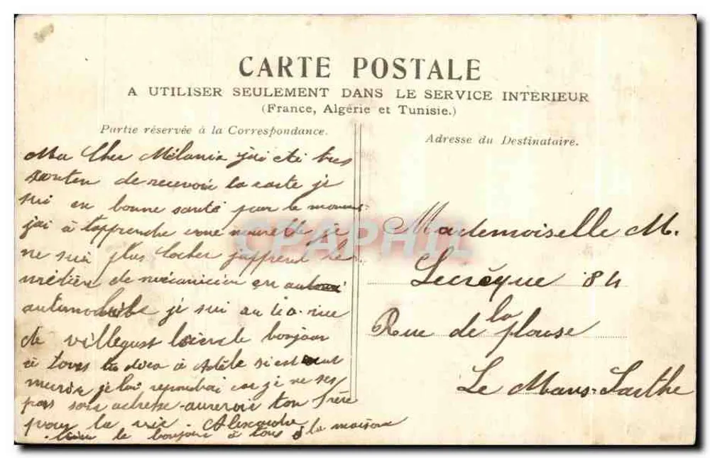 Paris — A Coluna Vendôme — Editor não identificado - Verso