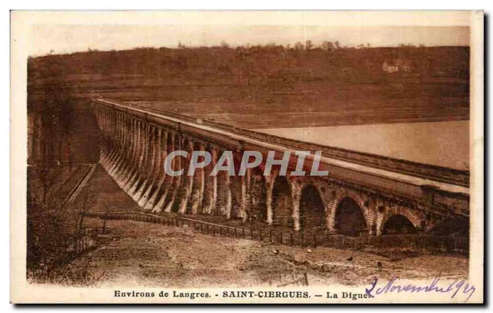 Arredores de Langres - SAINT-CIERGUES — A Barragem - Frente