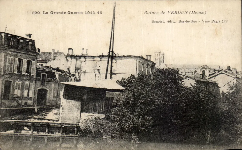 Ruinen von VERDUN (Meuse) — Der Große Krieg 1914-16 — Benoist, Verlag, Bar-le-Duc - Visé Paris 222 - Vorderseite