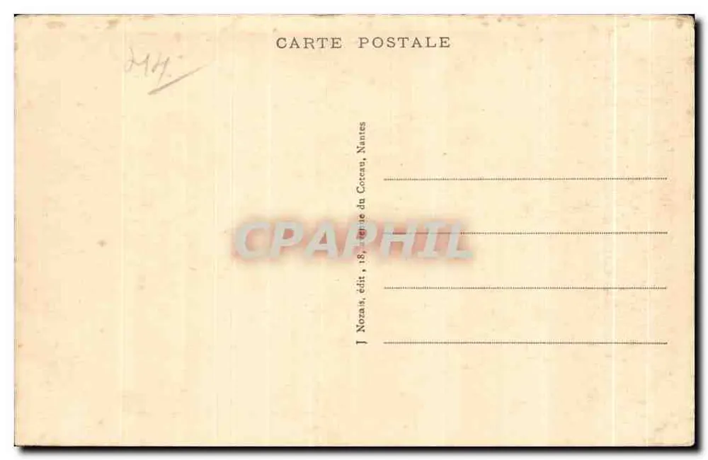 NANTES - A Museu de História Natural — Mozara, n° 161387 - Verso