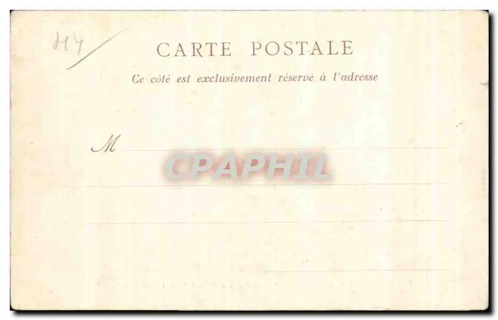 Le Croisic — Auf der Grande-Côte: Felsen "der Grand-Autel" — A. Thuret, Verlag, Nantes - Rückseite
