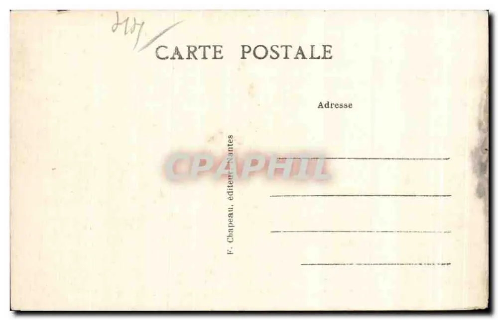 LE CROISIC (Loire-Inf.) — Marin Hospiz Pen-Bron — Südosten — F. Chapeau, Verlag - Rückseite