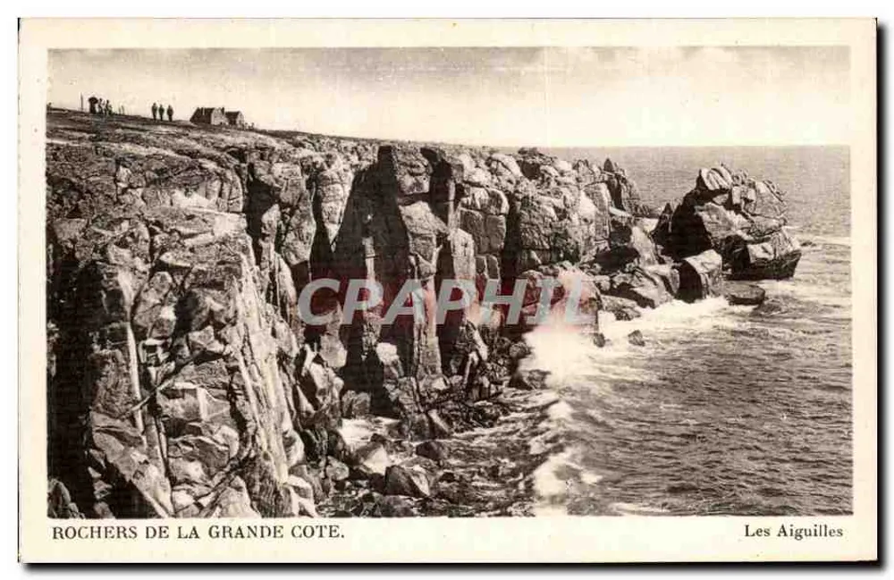 Felsen der Grande Côte — Les Aiguilles — C.A.P., 44, rue Letellier, Paris - Vorderseite
