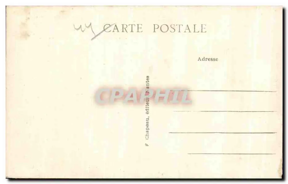 Le Croisic (Loire-Inf.) — Denkmal für Hervé Rielle (1654-1729) — Verlag Chapeau - Rückseite