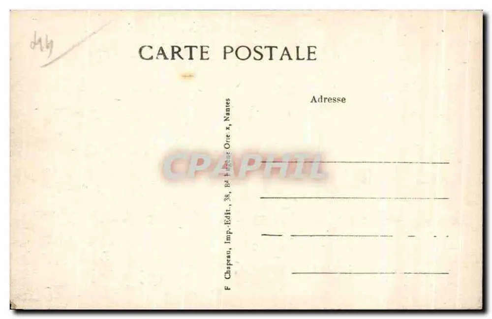 Le Croisic (Loire-Inf) — An der Küste — Ebbe — F. Chapeau, Imp. Edit., 38, Bd + Gens, Nantes - Rückseite