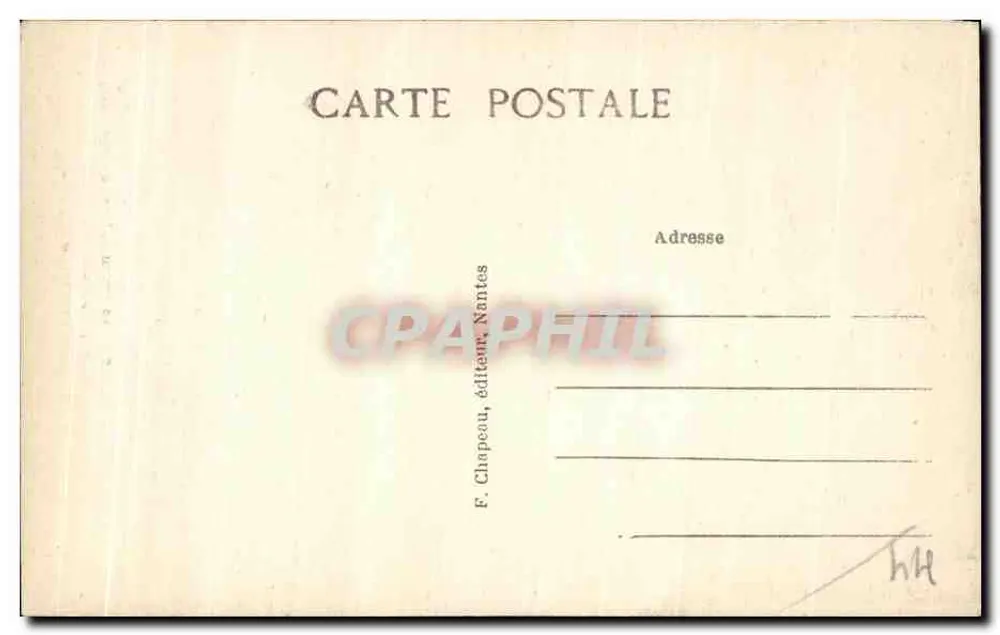 Ansicht der Turm der Kirche Notre-Dame de Pitié - Le Croisic (Loire-Inf.) — F. Chapeau, Verlag Nantes, Nr. 22 - Rückseite