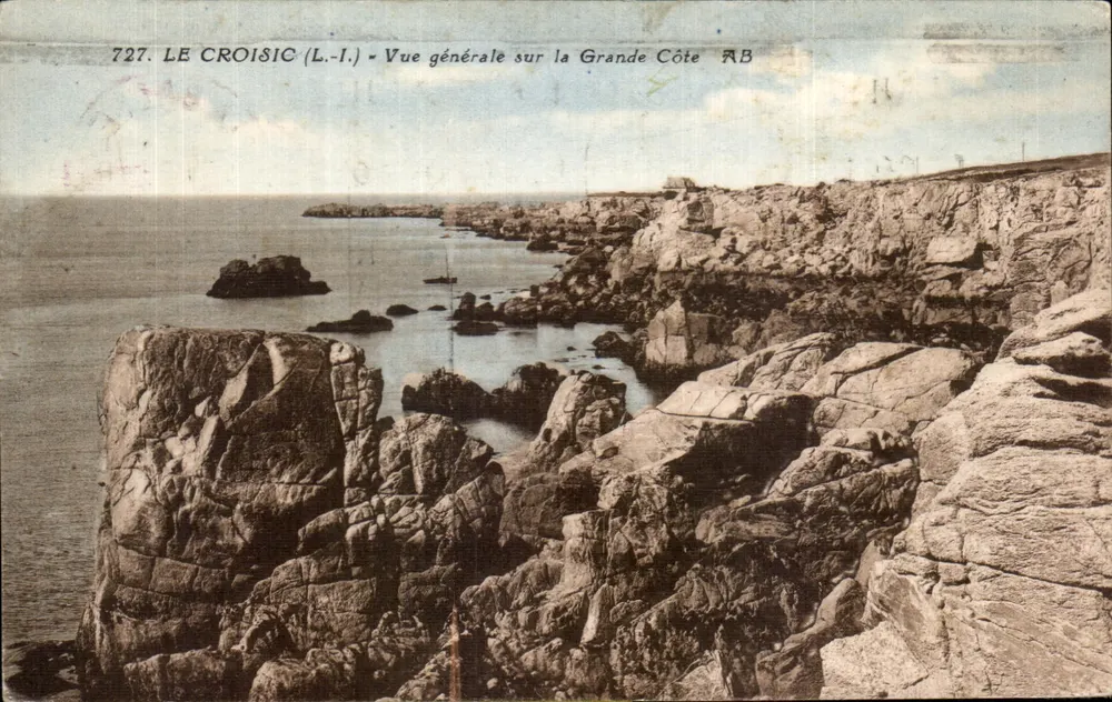 Le Croisic (L.-I.) — Allgemeine Ansicht der Grande Côte — AB, Nr. 727 - Vorderseite