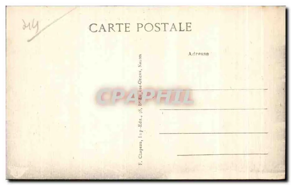 Le Croisic (Loire-Inf.) — Rochas da Ponta — E. Clapeau, 18, Av. Eugène-Ocicux, Nantes - Verso