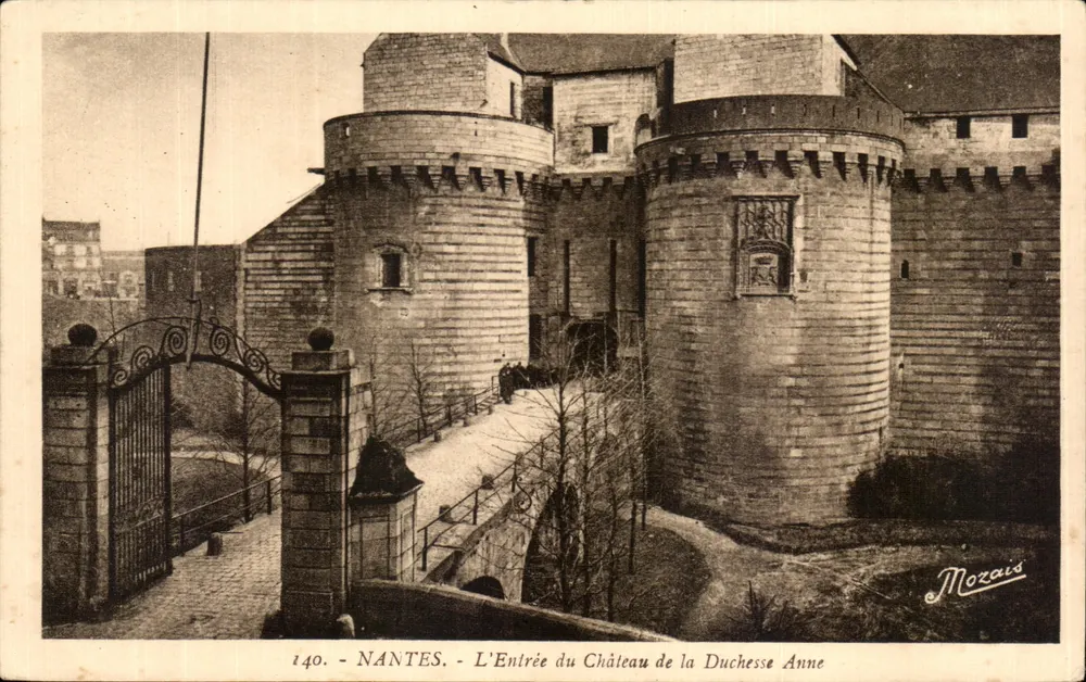 NANTES - Eingang zum Schloss der Herzogin Anne — Mozais, Nr. 140 - Vorderseite