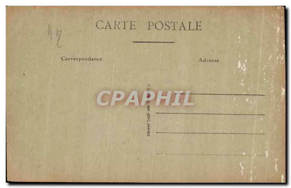 Portal des Rathauses — Nantes — Verlag S. Caille, n° 247 - Rückseite