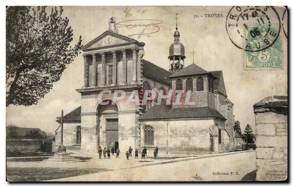 Igreja de São Martinho — TROYES — Editor: Coleção T. G. - Frente