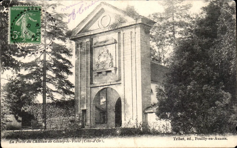 Die Pforte des Schlosses Gissey-le-Vieil (Côte-d'Or) — Tribet, Verlag, Pouilly-en-Auxois - Vorderseite