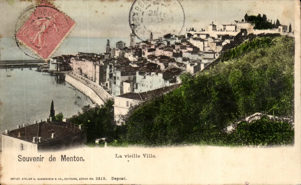 Menton — Die alte Stadt — Künstler. Atelier H. Gussenheim & Co., Zürich Nr. 2519 - Vorderseite