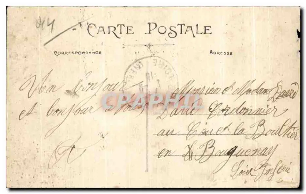 NANTES — La Cathédrale prise du Cours Saint-André — Collection F. Chapeau, Nantes - 6e mille - Rückseite