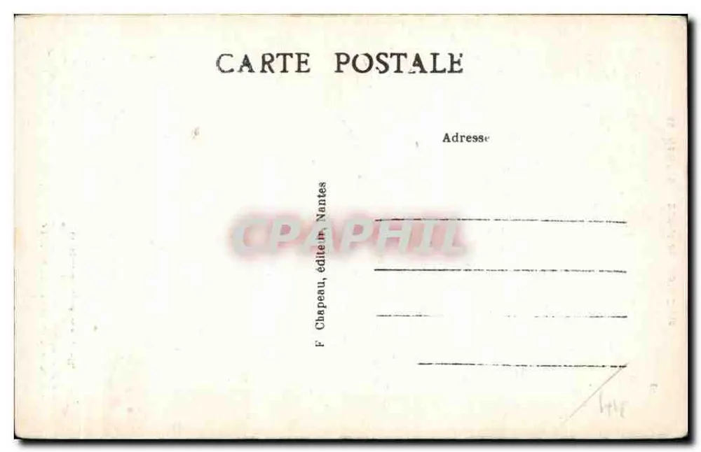 NANTES — Beffroi de Sainte-Croix — F. Chapeau, Nantes, n°69 - Verso